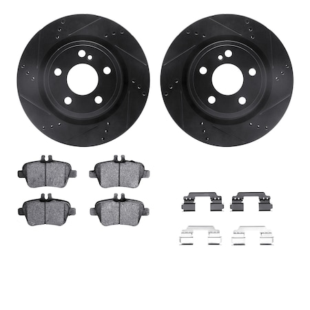 DFC 8512-63079 - PRO-KIT 5000+ Drilled And Slotted Rear Brake Kit